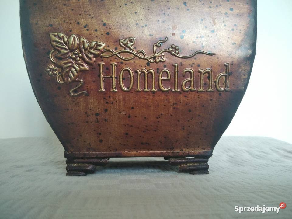 Metalowa ozdobna osłonka doniczka kwadratowa Gdańsk