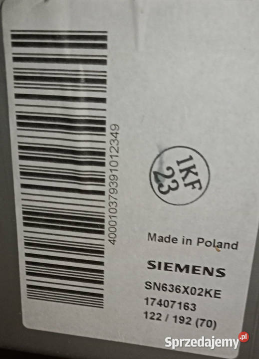 Zmywarka BoschSiemens SN636x02KE części Części i Akcesoria Szczecin