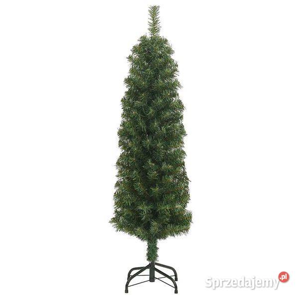 vidaXL Smukła sztuczna choinka ze stojakiem mazowieckie Warszawa