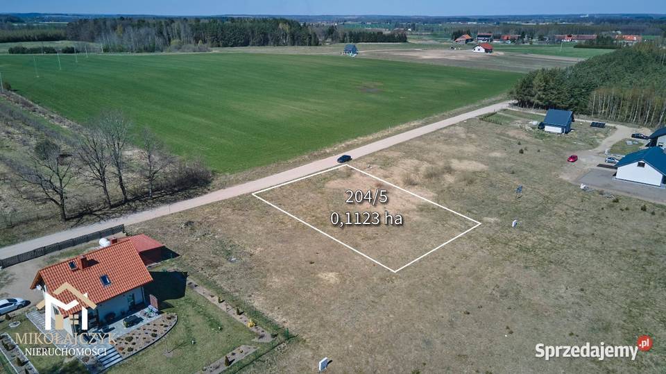 Działka budowlana Krawczyki 011 ha lasu budowlana