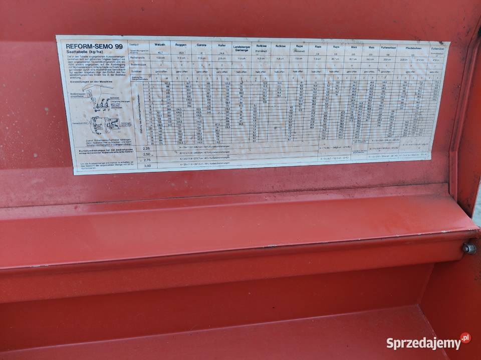 Siewnik Reform Semo 99 225 mhassiaAmazone mazowieckie Zwoleń