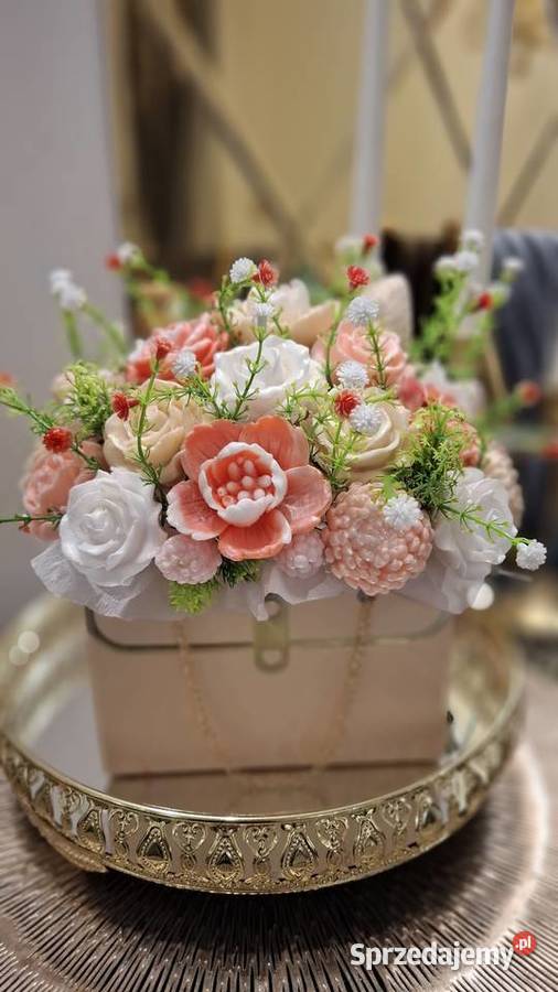 Piekny bukiet z mydła glicerynowego na prezent mazowieckie Warszawa