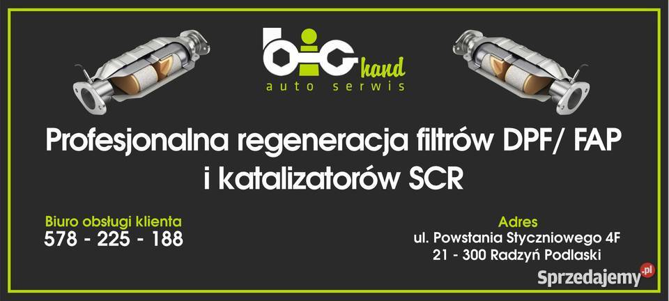Regeneracja Czyszczenie Katalizatorów SCR Radzyń Radzyń Podlaski