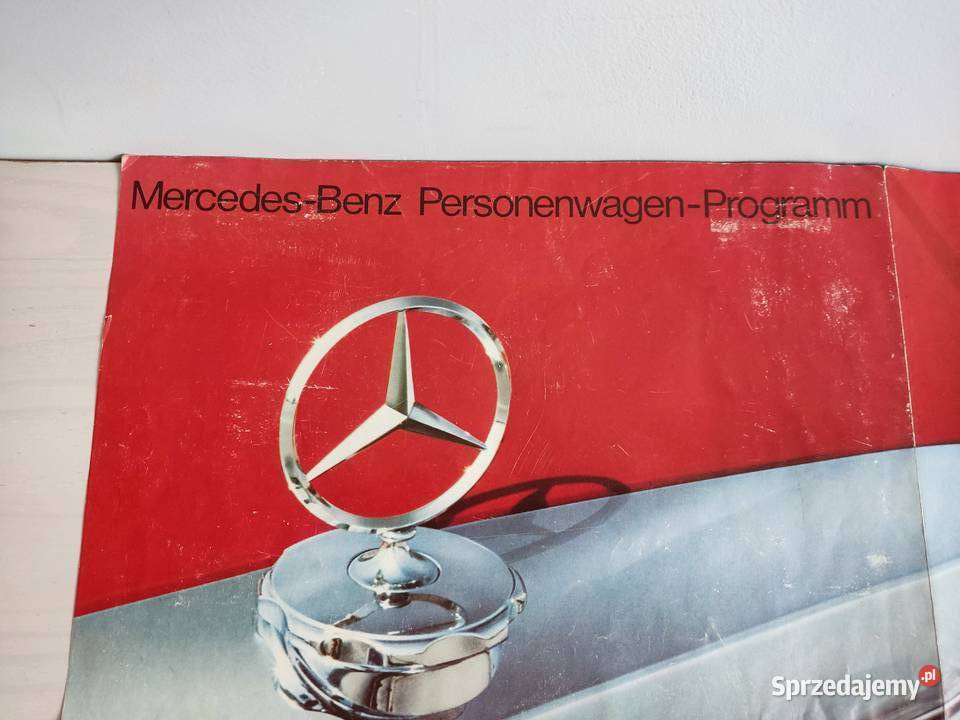 Prospekt rozkładany broszura Mercedes Benz seria Głuchołazy