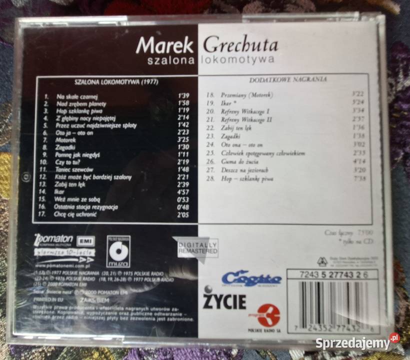Marek Grechuta szalona lokomotywa CD Płyty i kasety