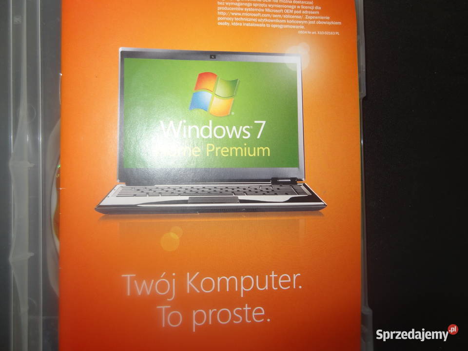 ORYGINALNY Windows 7 Home Premium 32 Bit Komputery i Akcesoria sprzedam