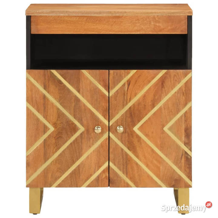 Szafka brązowoczarna 60x335x75 lite drewno mango Pozostałe Warszawa