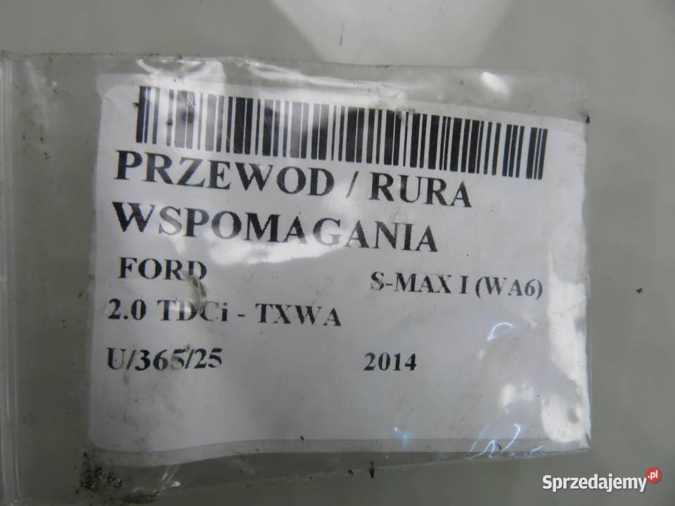 PRZEWÓD WSPOMAGANIA FORD S I 20 TDCi 9G913A212AD osobowe sprzedam