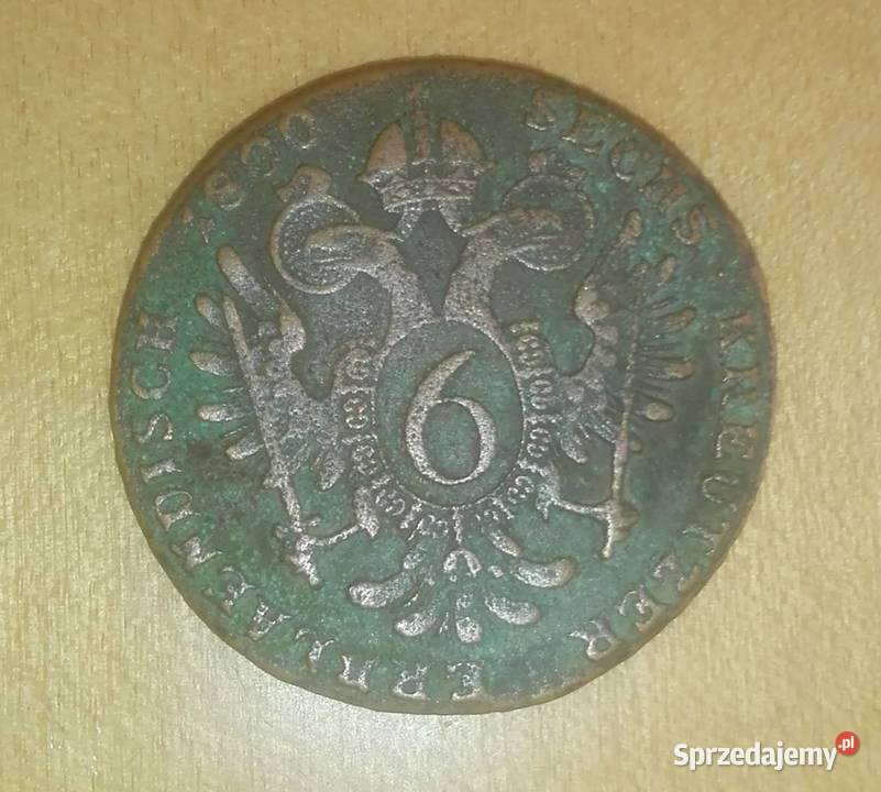 Moneta z 1800 roku 6 Kreutzer Puławy