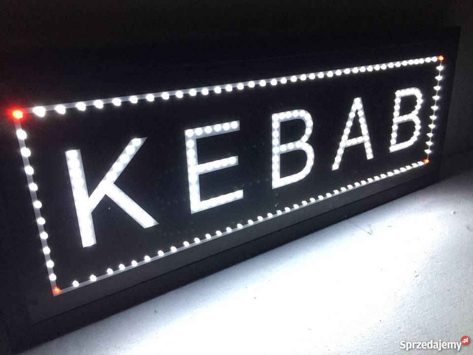 KEBAB RDKLAMA szyld LED 70x25 zewnętrzna NOWA