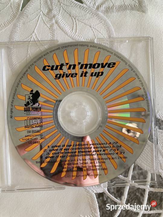 Płyta CD Single Cut N Move Give It Up Klasyka Czerwionka-Leszczyny