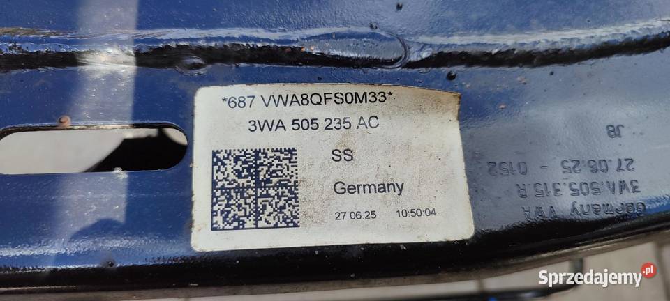 SKODA SUPERB 4 BELKA ZAWIESZENIE TYŁ 3WA505235AC dolnośląskie