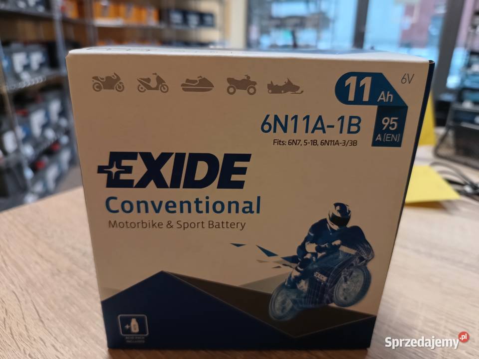 Akumulator EXIDE 6N11A1B 11Ah 95A EN Specpart Szczecin