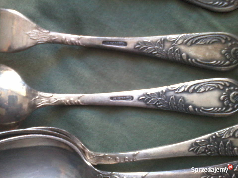 sztućce posrebrzane platery na sztuki śląskie Częstochowa sprzedam
