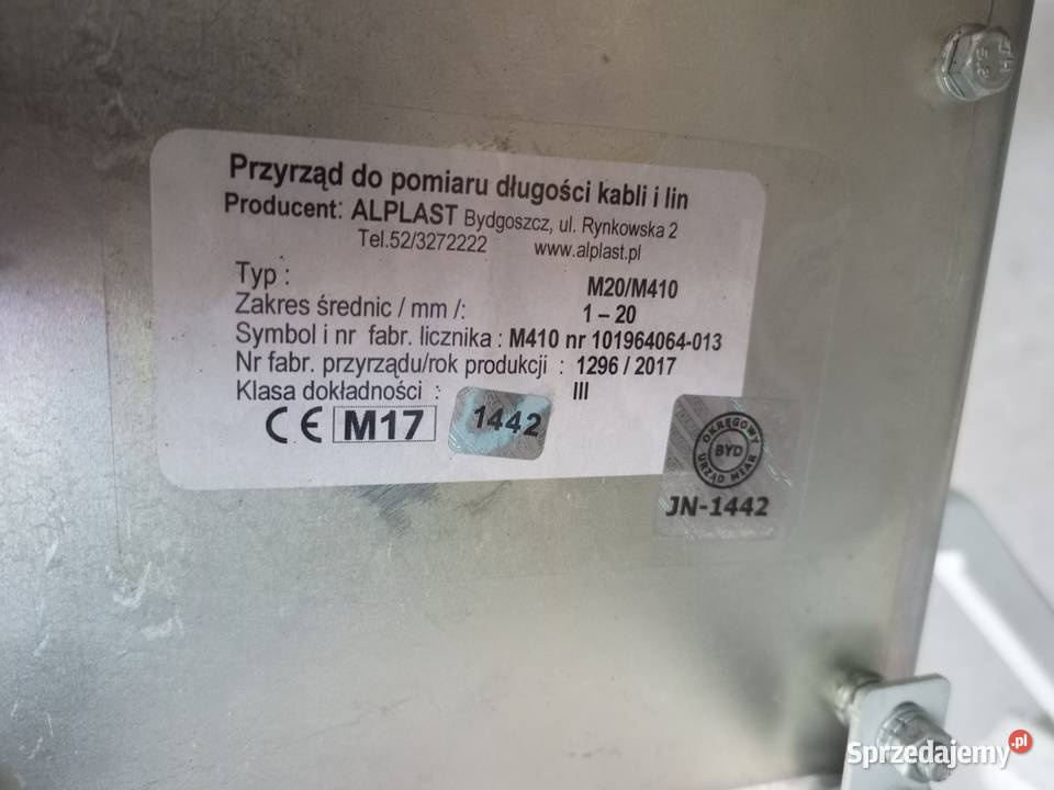 Przyrząd do pomiaru długości sznurów kabli etc Szczecin