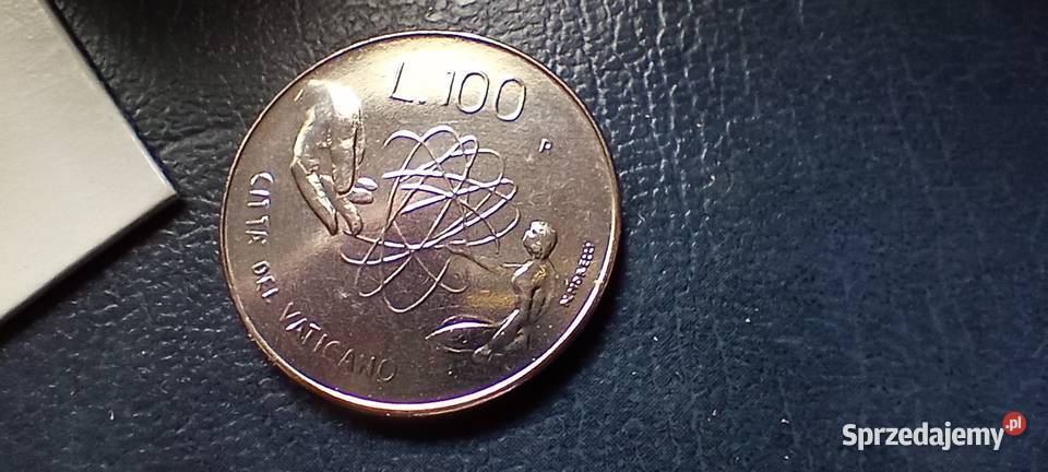 Stare monety 100 lir 1983 Watykan Numizmatyka podkarpackie Lesko
