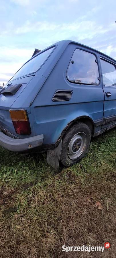 Fiat 126p maluch przyczepka niewiadów Przywitowo