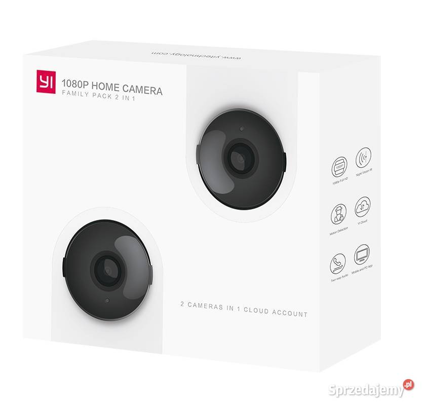 2x KAMERA MONITORING NIANIA ELEKTRONICZNA FullHD Poznań
