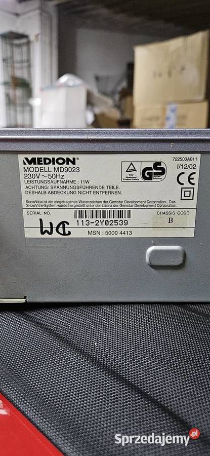 Magnetowid VHS Medion MD 9023 video odtwarzacz Świętochłowice sprzedam