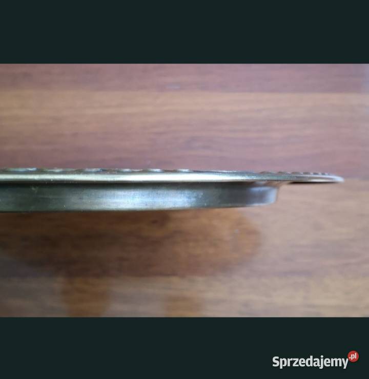 Taca z epoki Art Deco mosiądz młotkowany stara Katowice