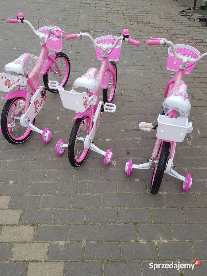 Rower rowerek dziecięcy 16 różowy fotelik lali sprzedam