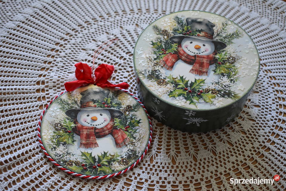 Ozdobne pudełko rekodzieło decoupage Warszawa