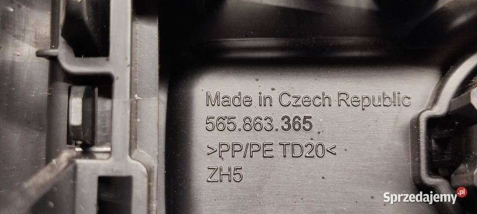 SKODA KODIAQ KRATKA NAWIEWU TUNELU 565857289C osobowe