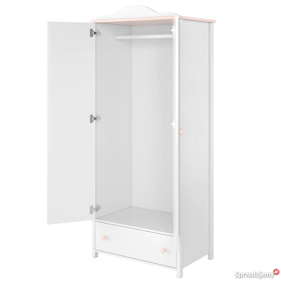 Szafa Dziewczynki 85 Z Szufladą Z Drążkami LUNA