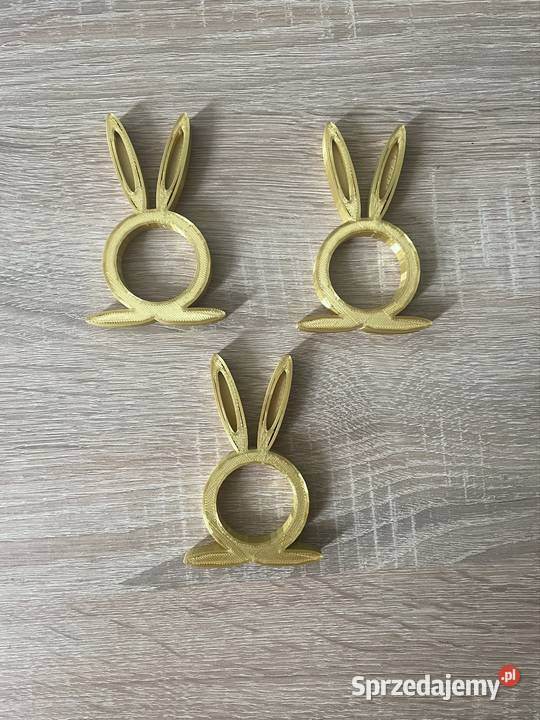 Obrączki na serwetki z uszami zająca Kłodawa