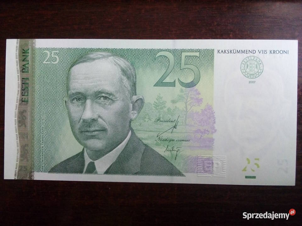 Banknot 25 koron Estonia Płońsk sprzedam