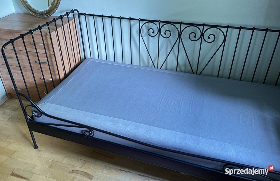 Łóżko metalowe MELDAL IKEA z materacem Rybnik