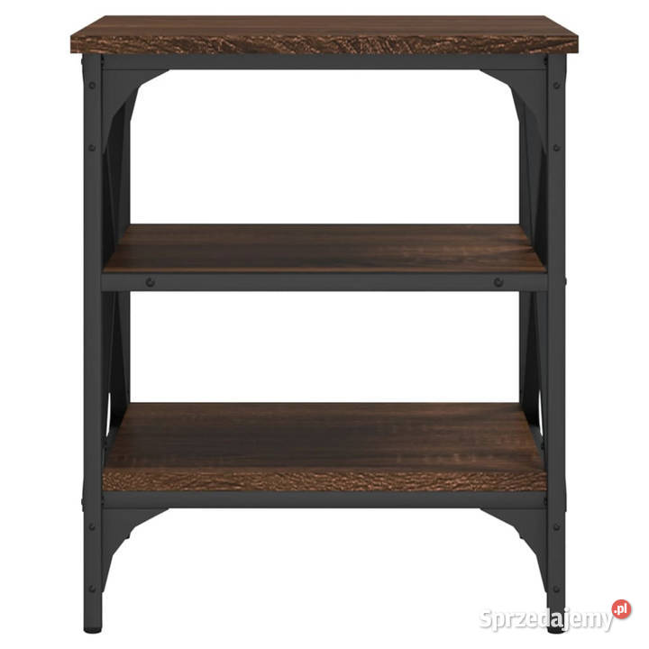 Stoliki boczne 2 brązowy dąb 40x42x50 WM825781 Meble Warszawa