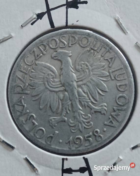 5 złotych Rybak 1958 r 1 Skrętka