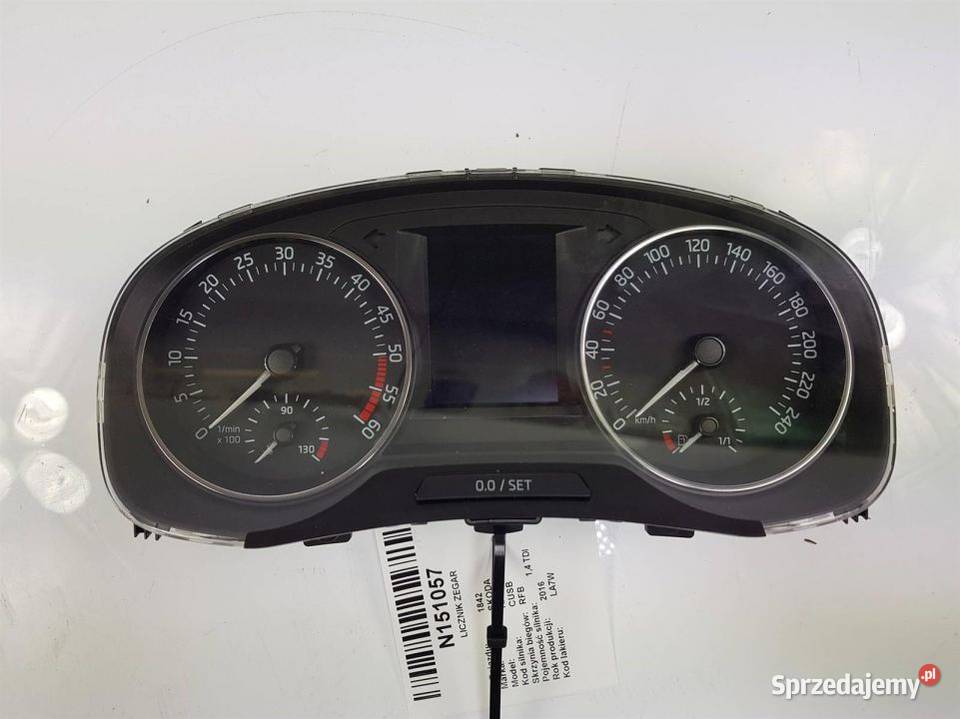LICZNIK ZEGAR SKODA RAPID 5JA920744