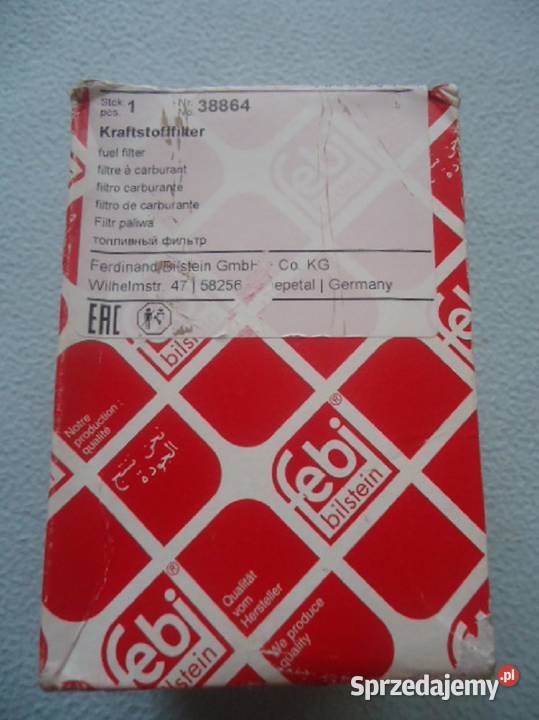 FEBI FILTR PALIWA FEBI 38864 AUDISKODASEATVW śląskie