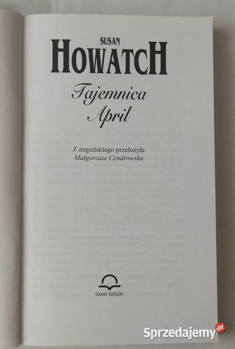 TAJEMNICA APRIL Susan Howatch Hajnówka