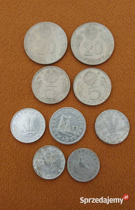 Monetamonety węgierskie 102050 filler520 forint sprzedam