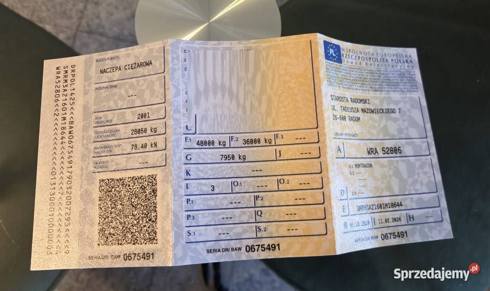 Naczepa 3osiowa marki MONTRACON Jeziorko