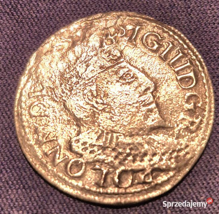 3 grosze Trojak 1595 OlkuszZygmunt III Waza K4 Wałbrzych