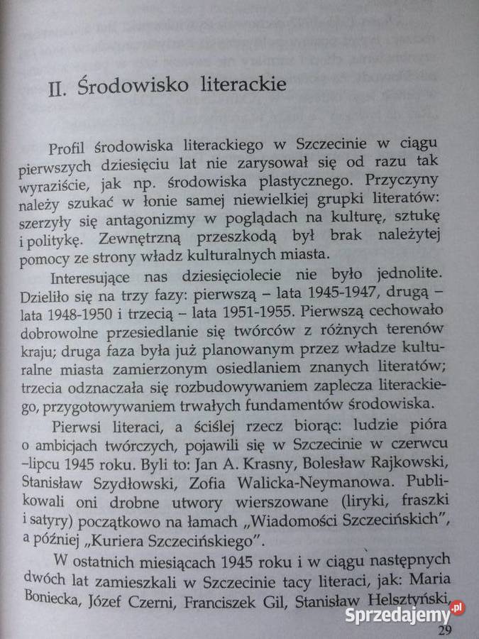 3408 Życie Literackie Szczecina W Latach Szczecin