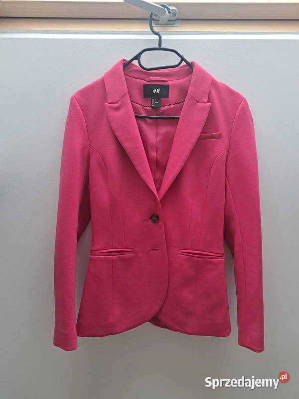 Fuksjowa marynarka HM rozmiar 34 elegancka i Marynarki i żakiety Trąbki Wielkie