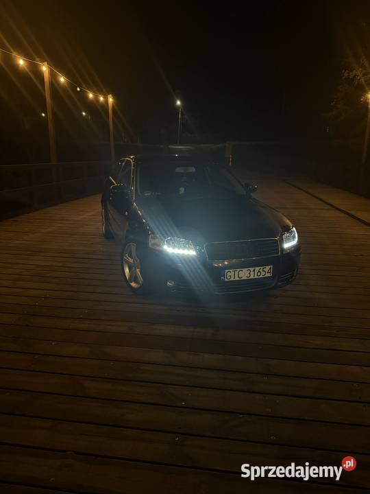 Audi A3 8P 20 FSI 2004 Czarna 6 biegów LED Opalenie