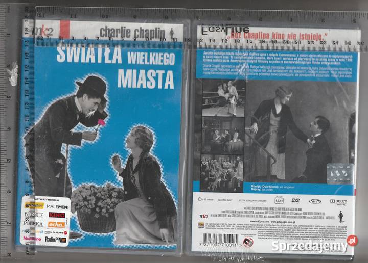 Charlie Chaplin Światła wielkiego miasta DVD Filmy mazowieckie