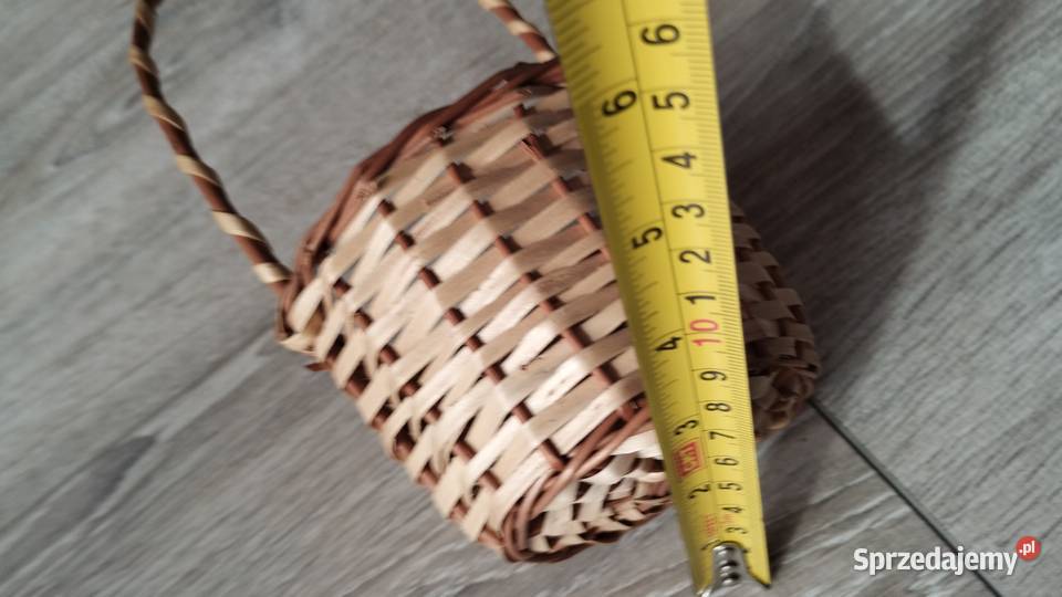 koszyczek wiklinowy mały Wyposażenie wnętrz Poznań sprzedam