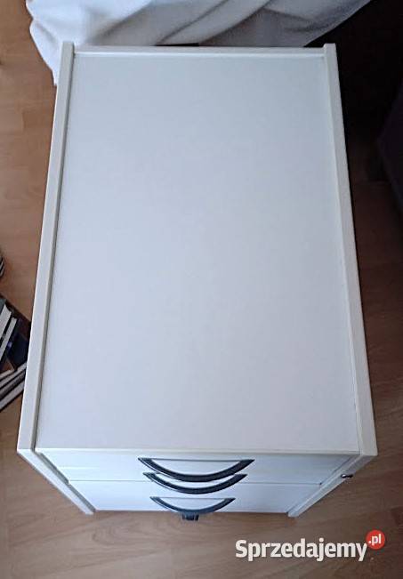 Kontenerek IKEA EFFEKTIV pod biurko biały 3 58cm wielkopolskie Dąbrówka