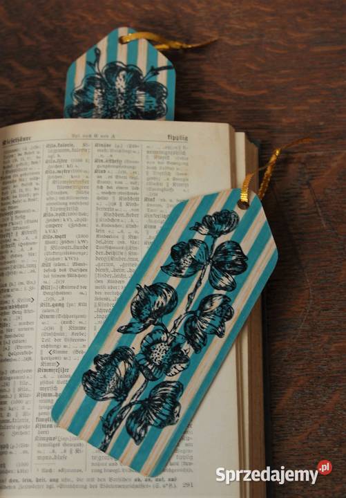 Zakładka do książek dzika róża rękodzieło 2 Lublin