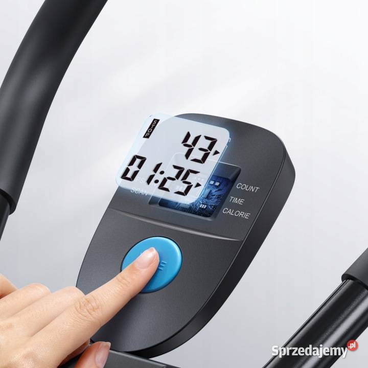 Trener Brzucha Czarny Składany LCD Wyświetlacz Sport i Wypoczynek lubelskie Berejów
