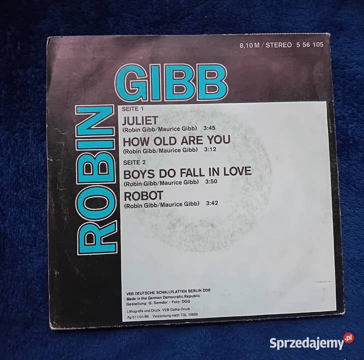 EP Robin Gibb 1 Juliet How Old Are You 2 Boys do 1 płyta Koźminek sprzedam