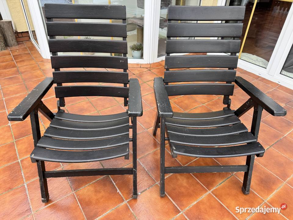 Drewniane fotele ogrodowe leżak krzesło fotel Garwolin