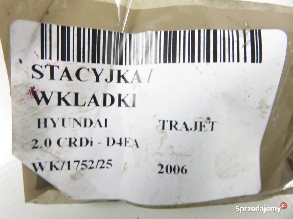 STACYJKA WKŁADKI HYUNDAI TRAJET małopolskie